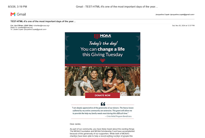 draft your end of year fundraising emails